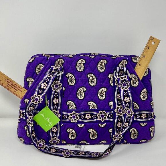 Vera Bradley Shoulder Bag NWT  &  NWT Matching Wristlet Simply Violet - Picture 10 of 16
